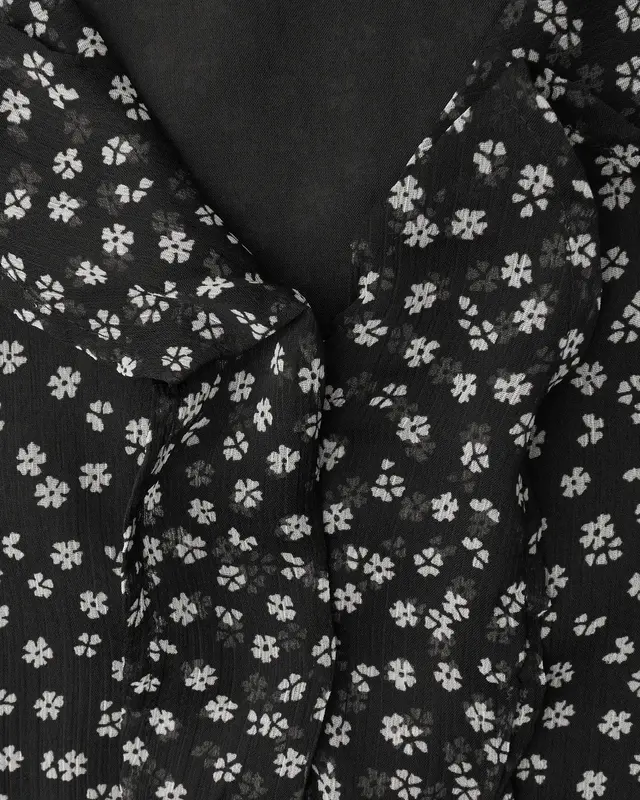 Street One Studio Chiffonbluse mit Volants - Black