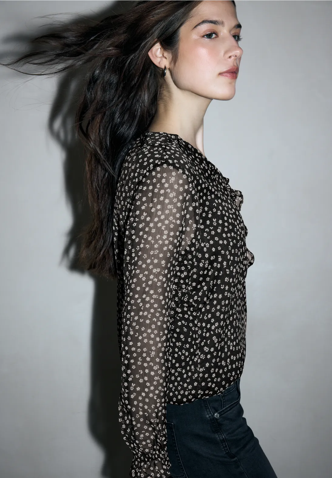 Street One Studio Chiffon Blouse - Black