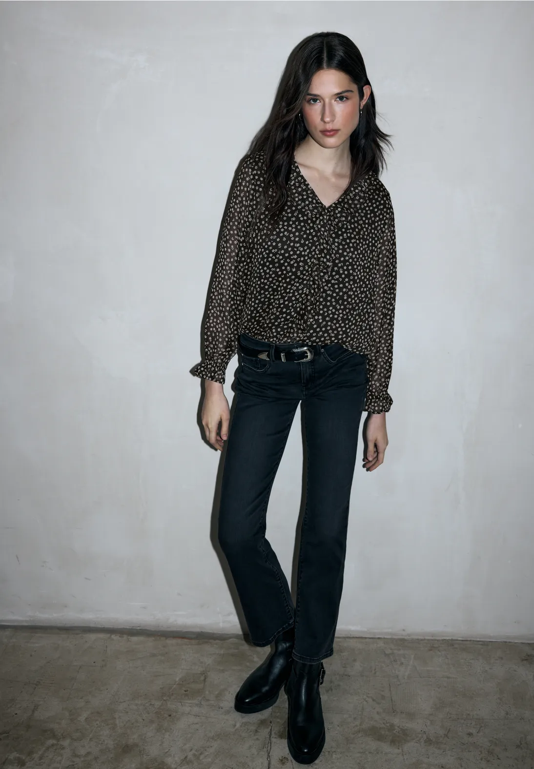 Street One Studio Chiffon Blouse - Black