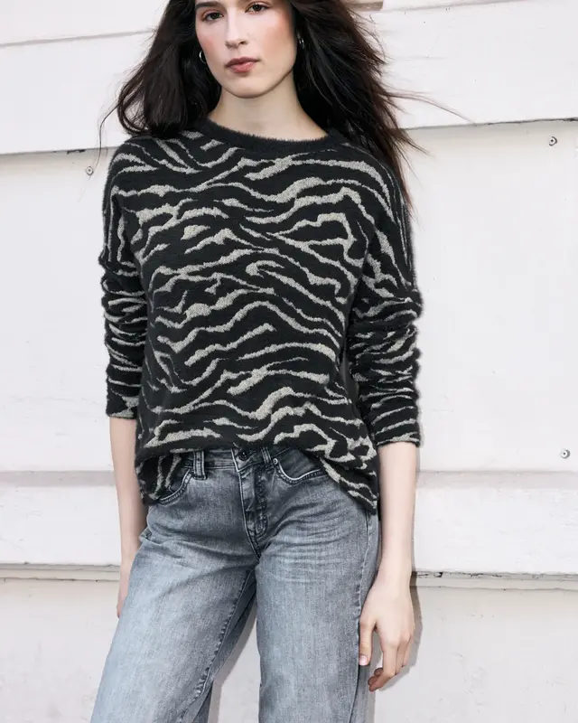 Street One Studio Gemustertes Shirt - Black