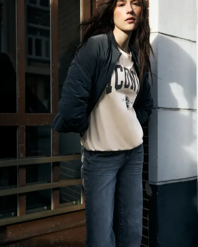 Street One Studio Shirt met Print - Soft Beige