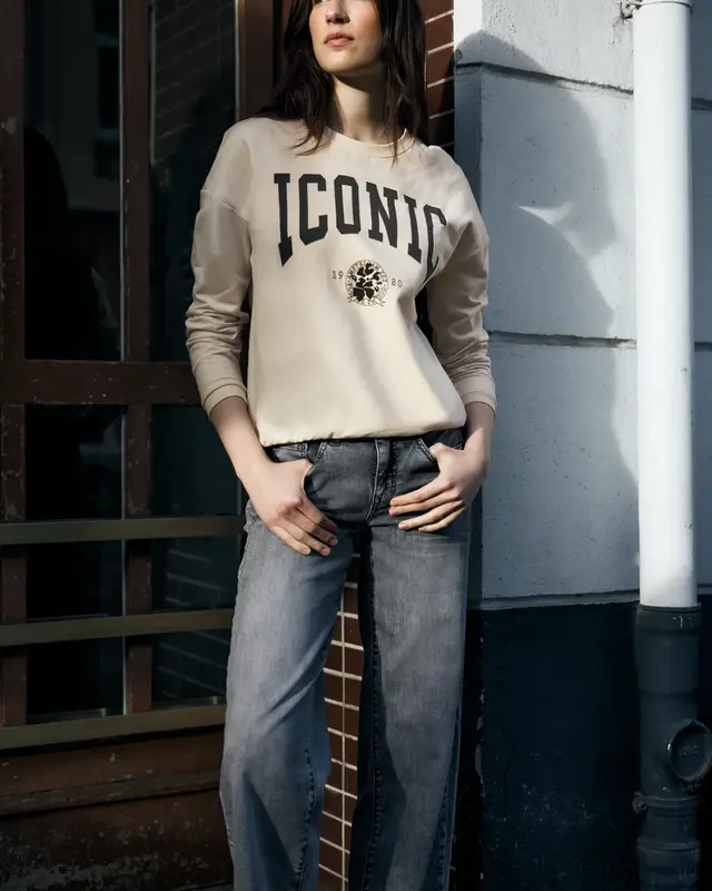 Street One Studio Shirt met Print - Soft Beige