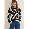 Pullover mit Grafikmuster - Black
