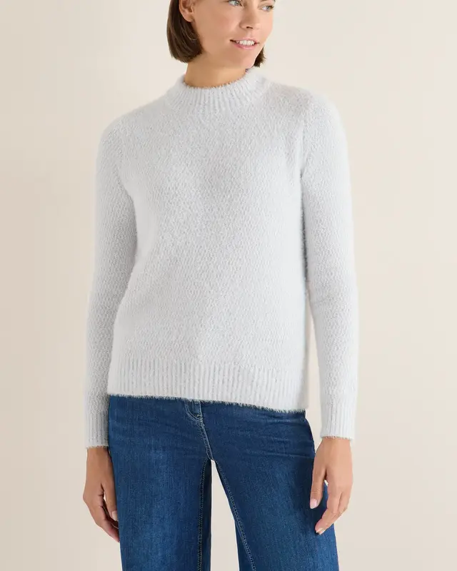 Cecil Jacquard Jumper - Luna Grey Melange