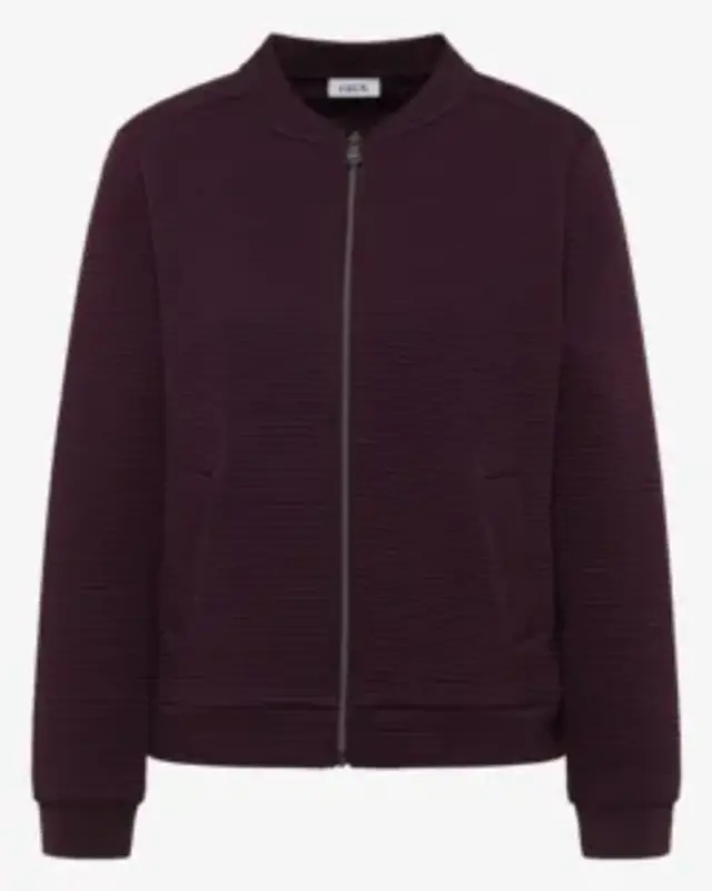 Cecil Kurze Strukturjacke - Eggplant Red
