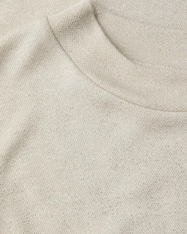 Street One Glitter Top - Soft Beige