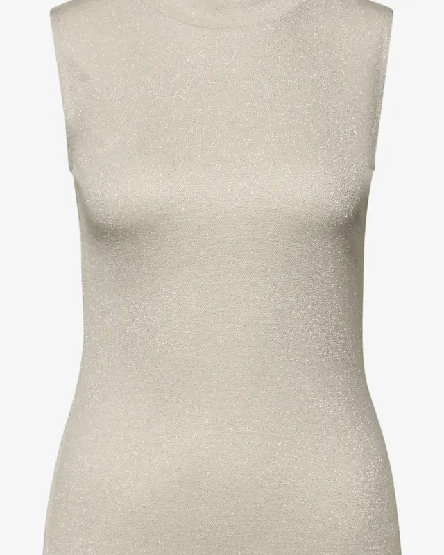 Street One Glitter Top - Soft Beige