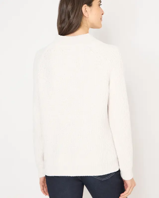 Cecil Turtleneck Chenille Jumper - Light Greige