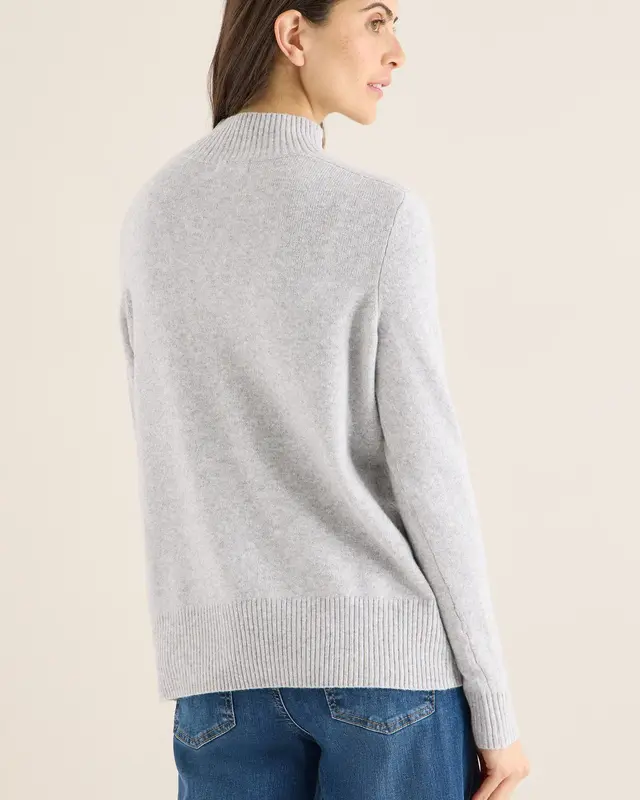 Cecil Cosy Col Trui - Luna Grey Melange
