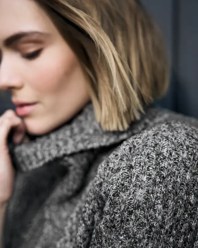 Street One Studio Mouliné Pullover - Black