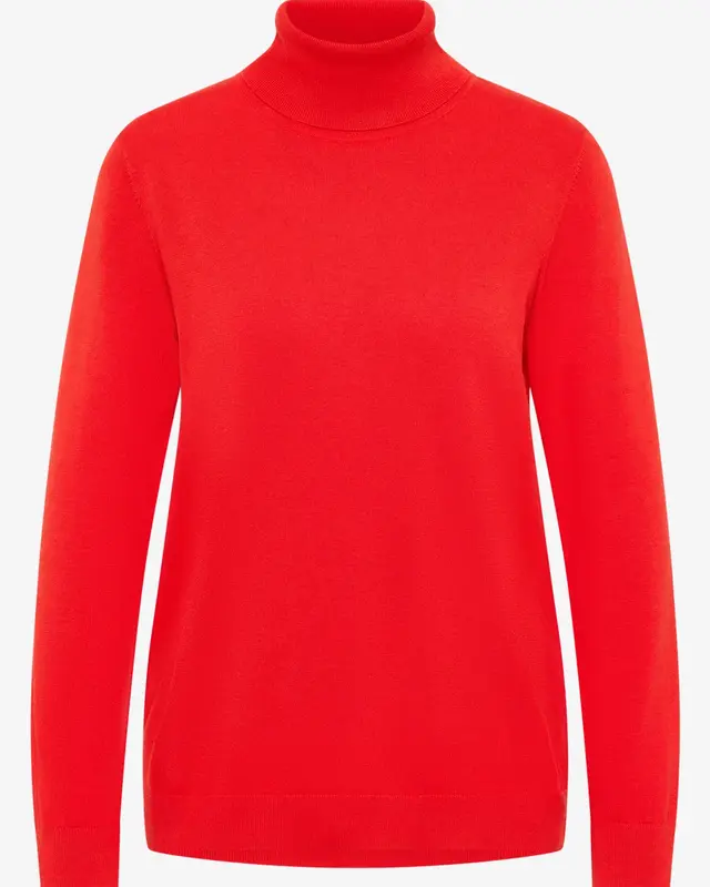 Cecil Basic Rollkragenpullover - Pumkin Orange