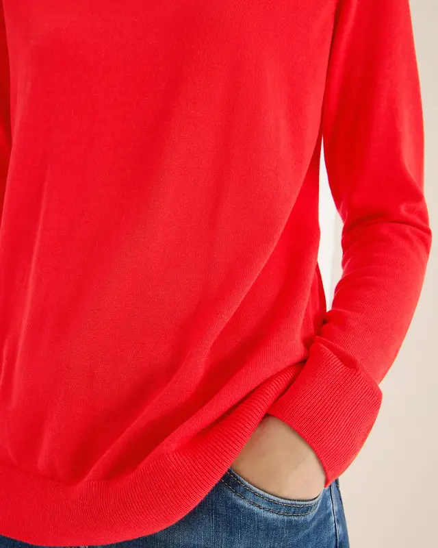 Cecil Basic Rollkragenpullover - Pumkin Orange