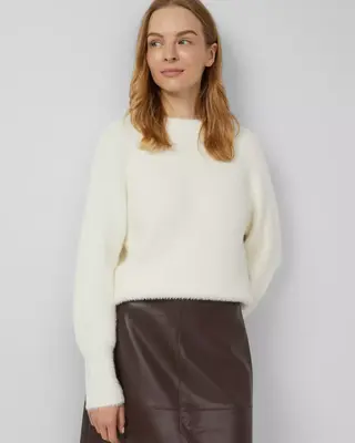 S. Oliver Weicher Pullover - Off White