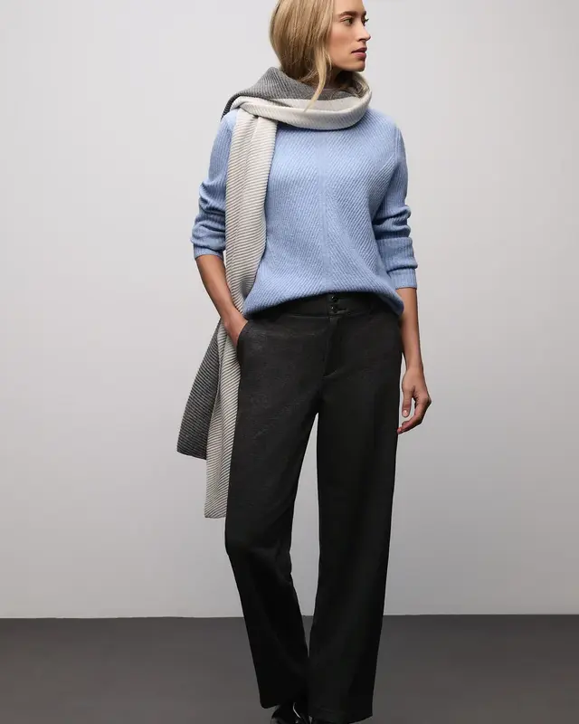 Street One Soft Structured Jumper - Frosted Blue Melange