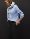 Street One Soft Structured Jumper - Frosted Blue Melange