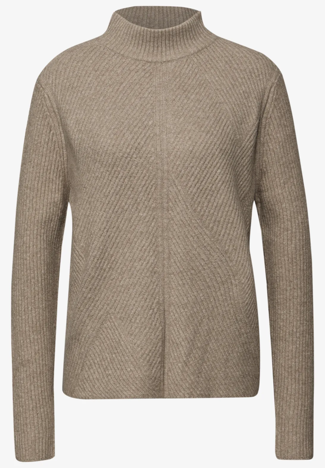 Street One Soft Structured Jumper - Mocha Glow Melange