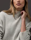 Street One Softer Strukturpullover - Pelican Grey Melange