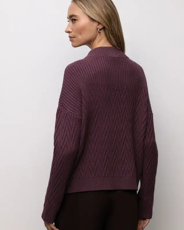 Street One Trui met Structuurmix - Jazz Berry