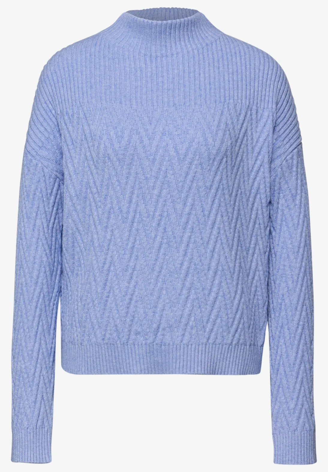 Street One Structuremix Jumper - Frosted Blue Melange