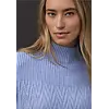 Pullover mit Strukturmix - Frosted Blue Melange