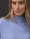 Street One Structuremix Jumper - Frosted Blue Melange