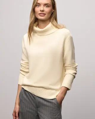 Street One Softer Rollkragenpullover - Soft Beige