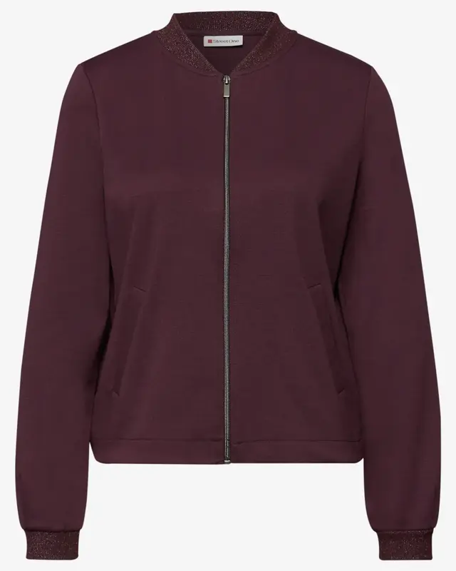 Street One Blouson with Glitter Details - Jazz Berry