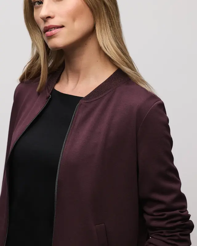 Street One Blouson with Glitter Details - Jazz Berry
