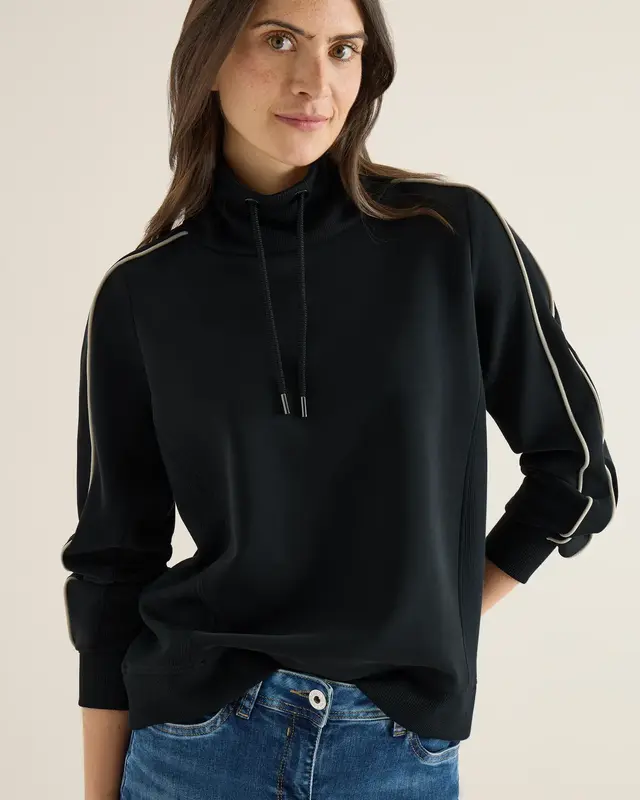 Cecil Sportief Sweatshirt - Black
