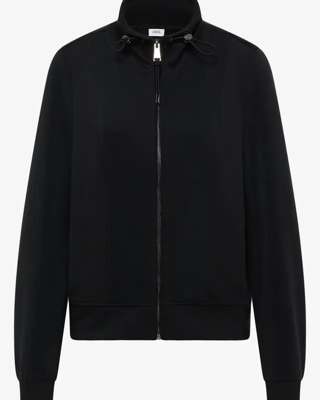 Cecil Sportive Sweatjacke - Black