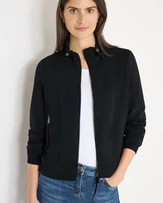 Cecil Sporty Sweatjacket - Black