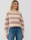 S. Oliver Strickpullover mit Rollkragen - Beige