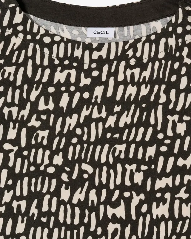 Cecil Print Shirt - Raw Khaki