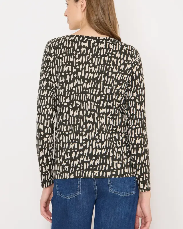 Cecil Print Shirt - Raw Khaki