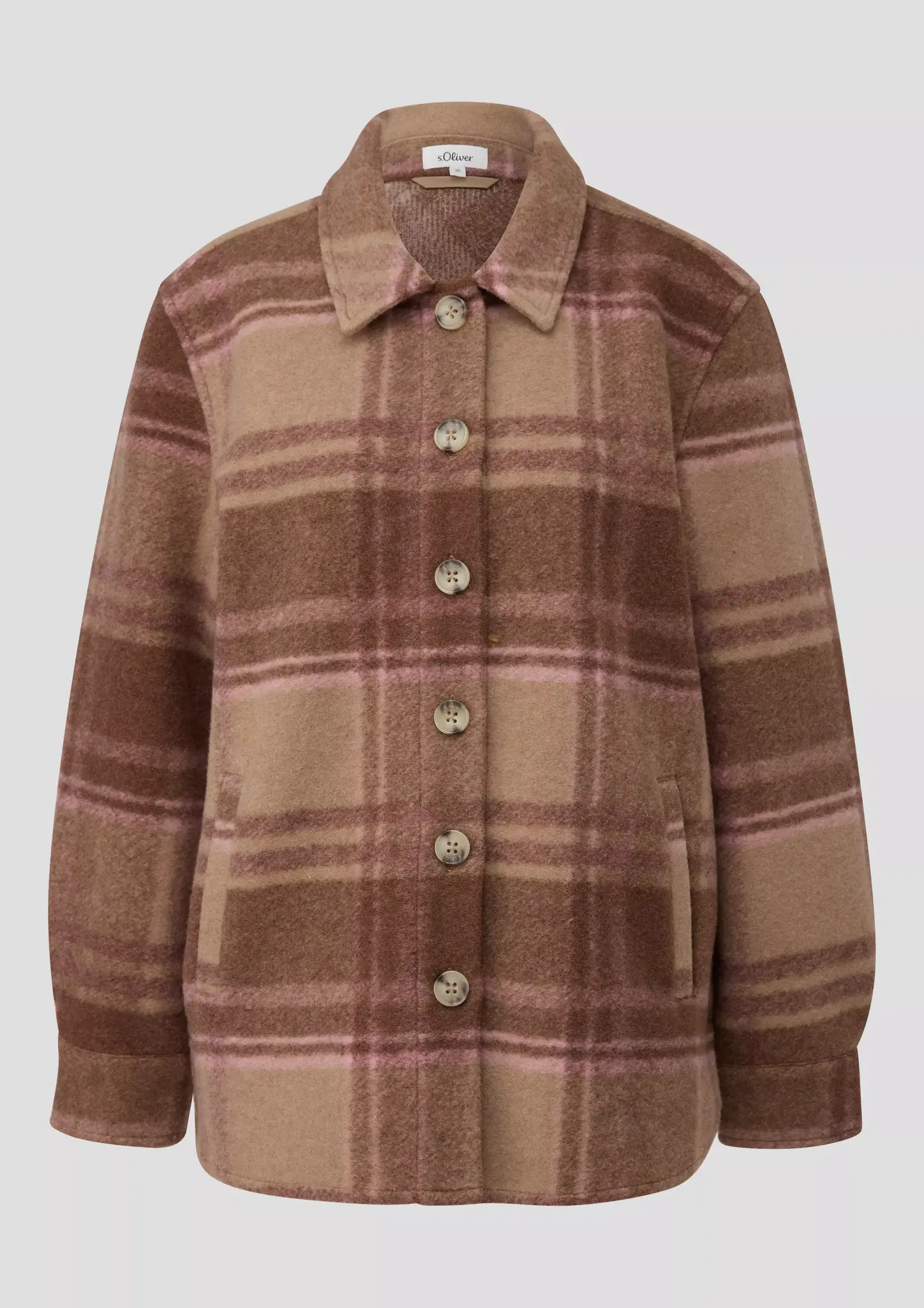 S. Oliver Relaxed Fit Jacke - Brown