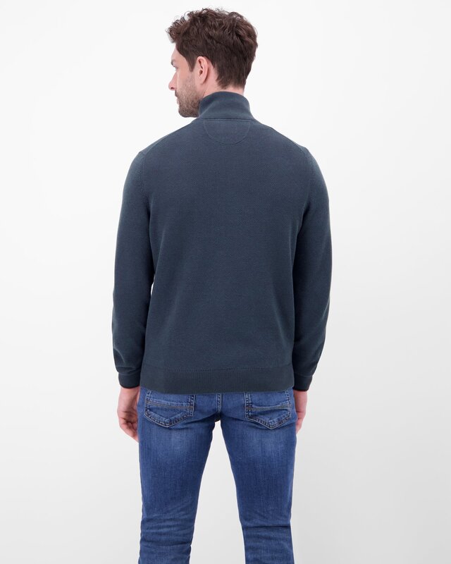 Lerros Cardigan, Standing Collar - Classic Navy