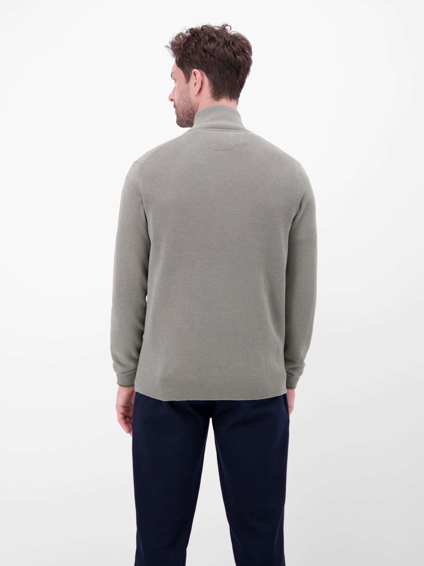 Lerros Cardigan, Stehkragen - Basalt Grey