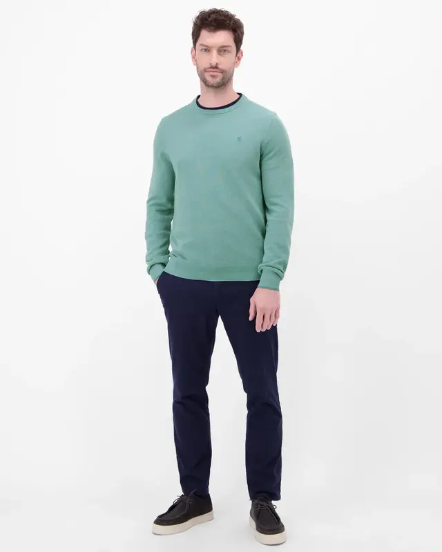 Lerros Two-Tone Pullover - Arctic Blue