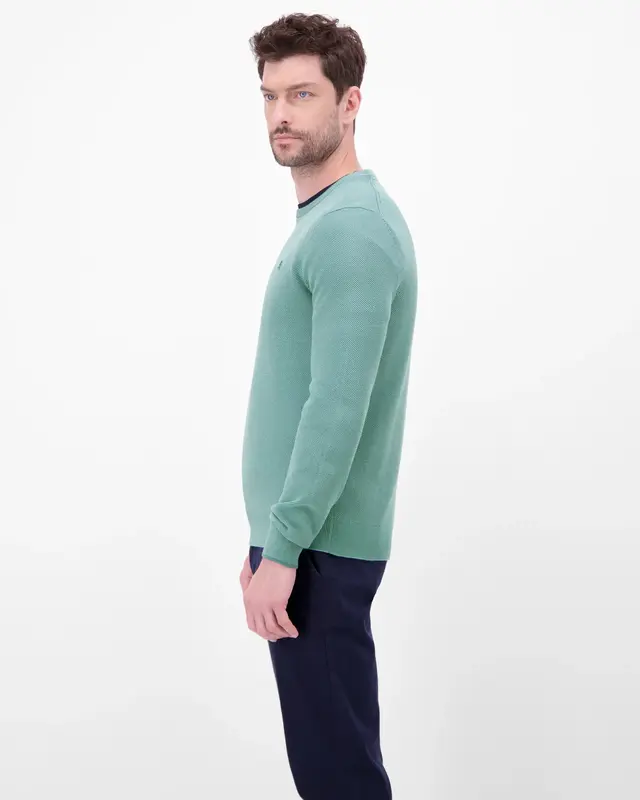 Lerros Two-Tone Pullover - Arctic Blue