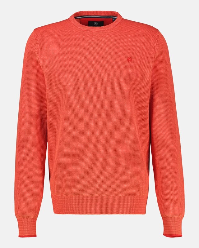 Lerros Two-Tone Pullover - Vivid Red