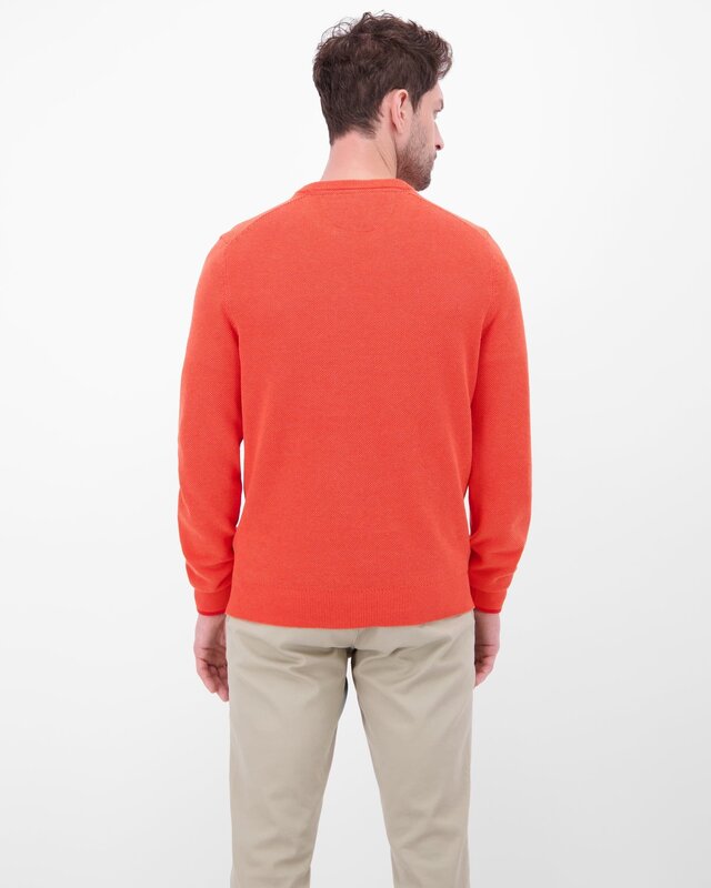 Lerros Two-Tone Pullover - Vivid Red