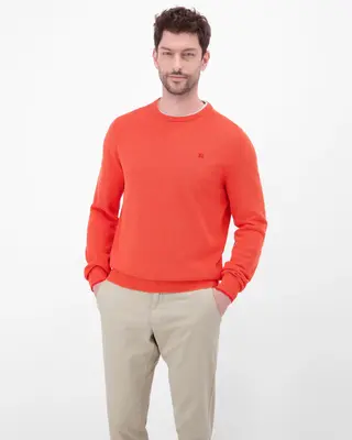 Lerros Two-Tone Jumper - Vivid Red