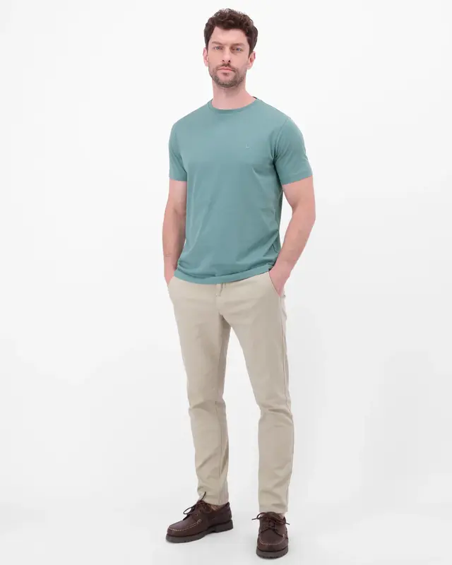 Lerros T-Shirt, Rundhals - Arctic Blue