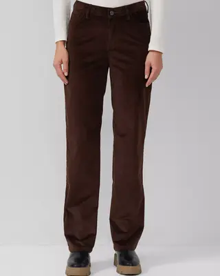 S. Oliver Cordhose, Straight Leg - Brown