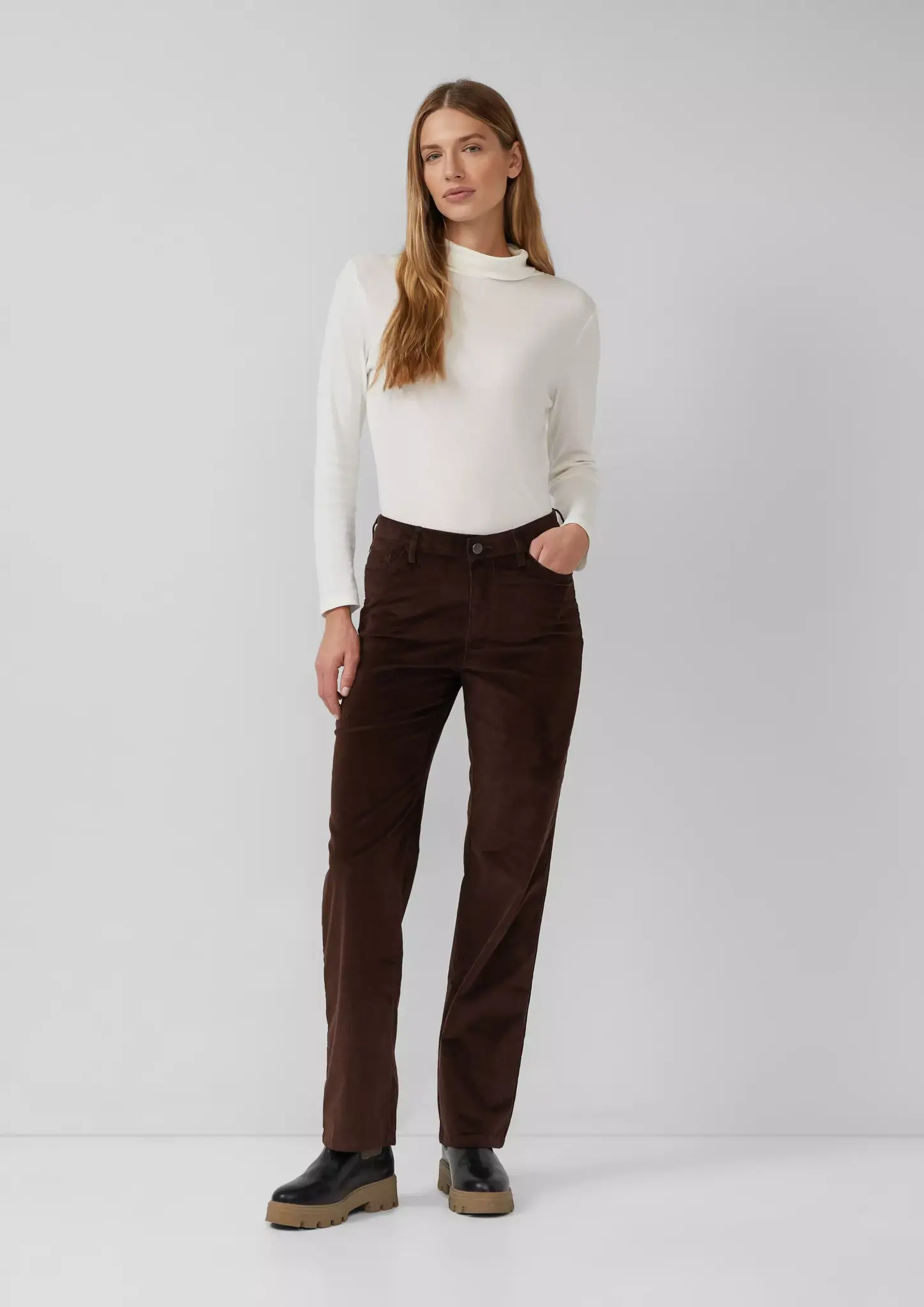 パンツ 90-00's corduroy straight pants BROWN S. Oliver Corduroy Pants, Straight Leg - Brown - Cotton Blues