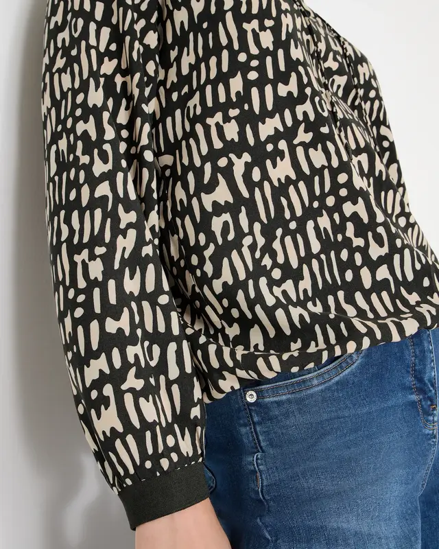 Cecil Blouse met Trekkoord - Raw Khaki