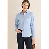 Overhemd Blouse, Gestreept - Fountain Blue