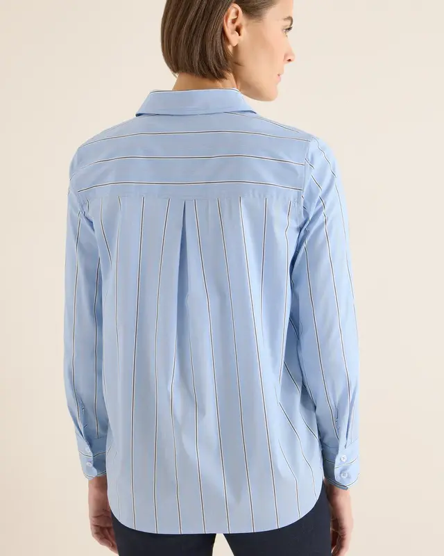Cecil Overhemd Blouse, Gestreept - Fountain Blue