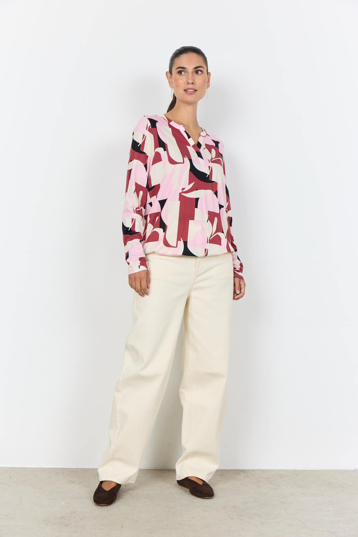 Soyaconcept Shirt Felicity AOP 531 - Rose Combi