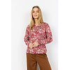 Shirt Felicity AOP 532 - Dark Red Combi